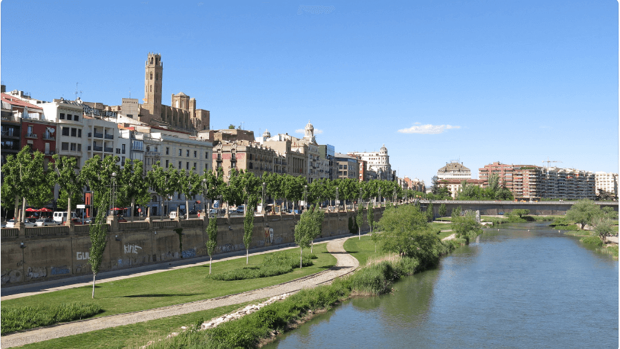 El río Segre representando la vida en la provincia de Lleida. 